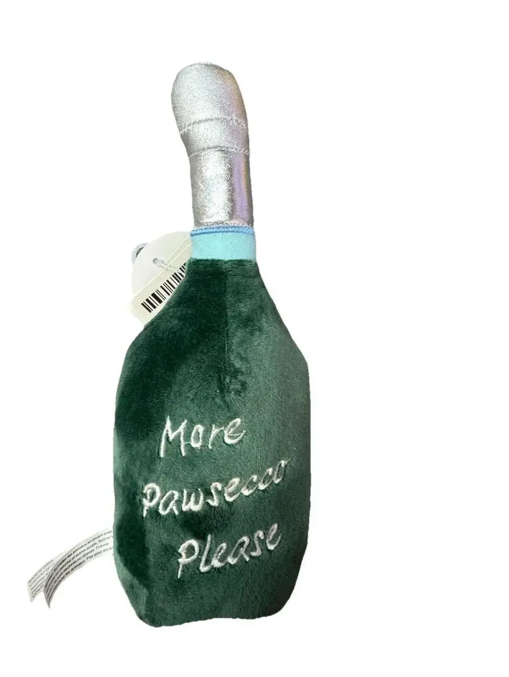 (RGB1) Haute Diggity Dog LaBarka Pawsecco, Plush One Size, Pawsecco (Dark Gray)